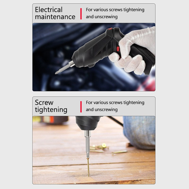 🔋 Rechargeable 47-Piece Electric Screwdriver Kit — Wireless Cordless Drill with Flexible Shaft | Home, Electronics & DIY