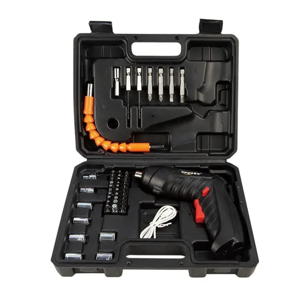 🔋 Rechargeable 47-Piece Electric Screwdriver Kit — Wireless Cordless Drill with Flexible Shaft | Home, Electronics & DIY