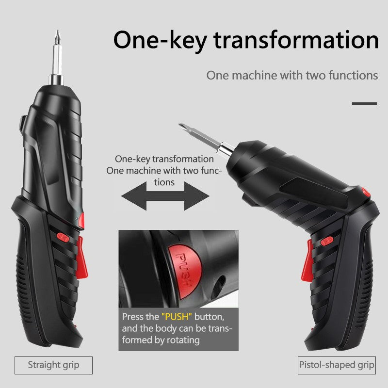 🔋 Rechargeable 47-Piece Electric Screwdriver Kit — Wireless Cordless Drill with Flexible Shaft | Home, Electronics & DIY