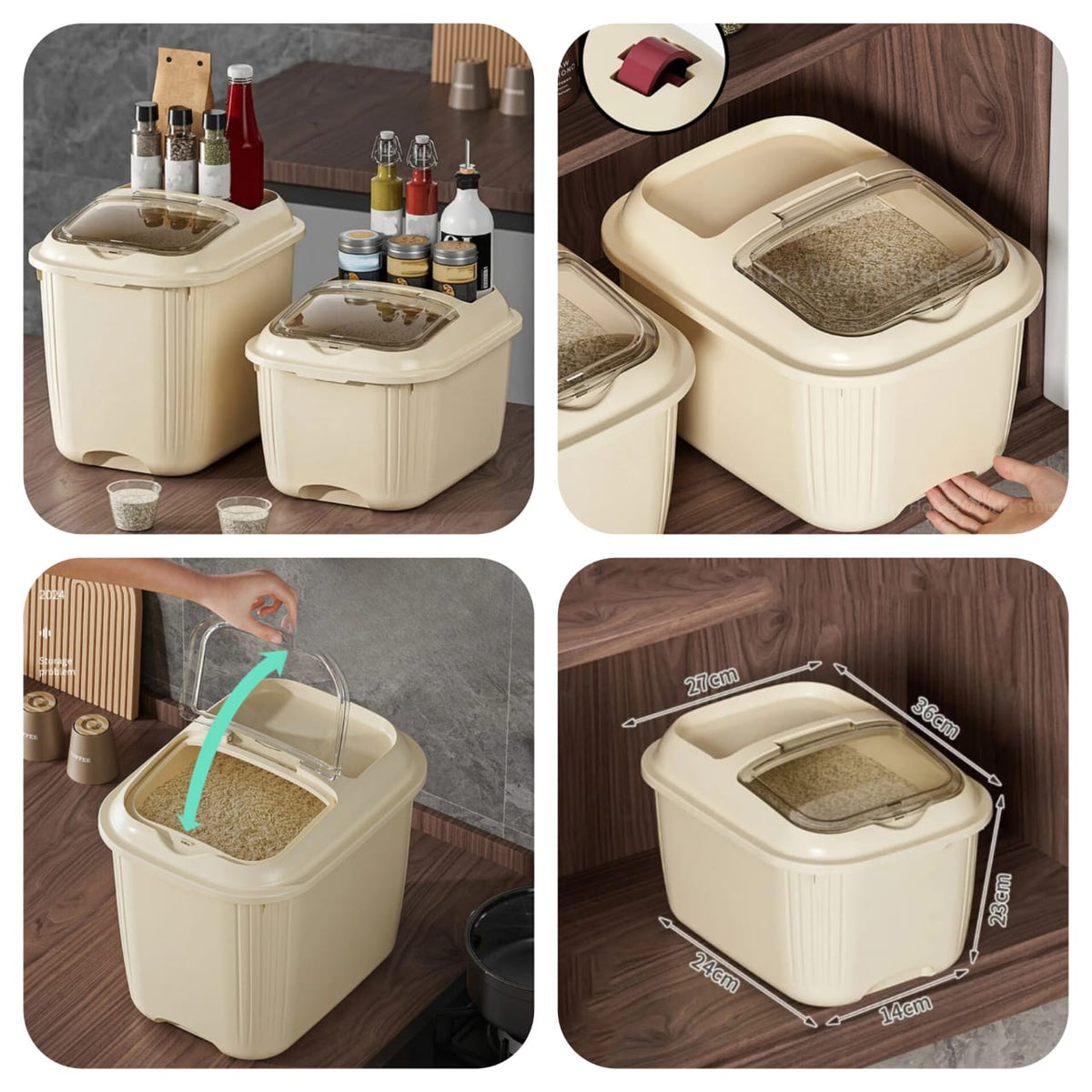 10 Kg Moisture proof sealed rice container
