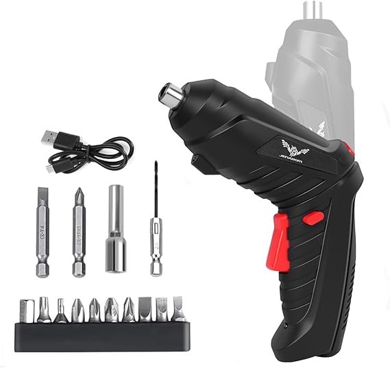 🔋 Rechargeable 47-Piece Electric Screwdriver Kit — Wireless Cordless Drill with Flexible Shaft | Home, Electronics & DIY