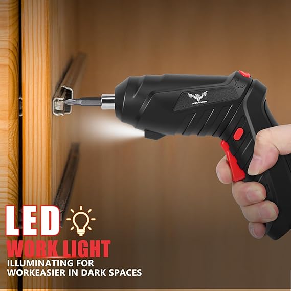 🔋 Rechargeable 47-Piece Electric Screwdriver Kit — Wireless Cordless Drill with Flexible Shaft | Home, Electronics & DIY