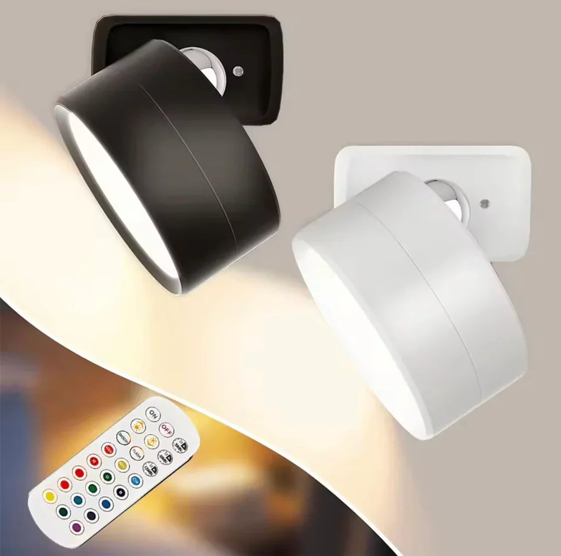 Rechargeable Led Wall Lamp With Magnetic Holder, 360° Rotatable For Bedroom Reading Lamp, Portable Night Light