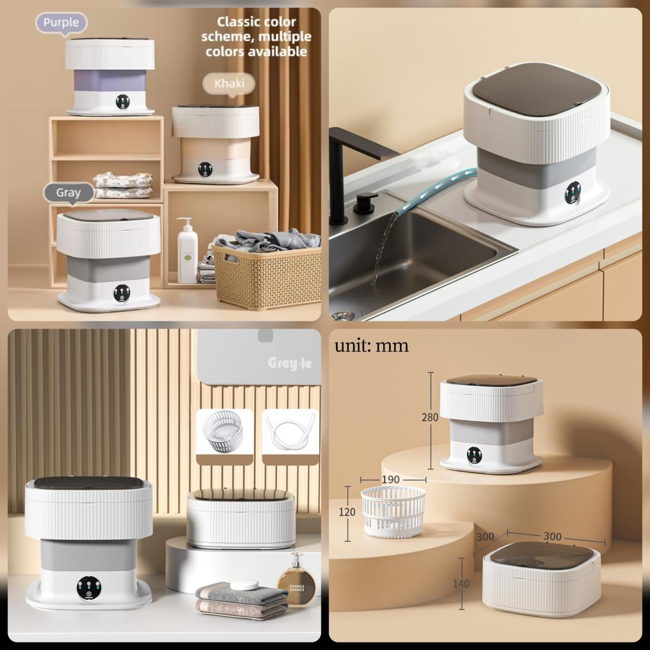 11 Litre Folding Washing Machine – Compact & Portable Laundry Solution