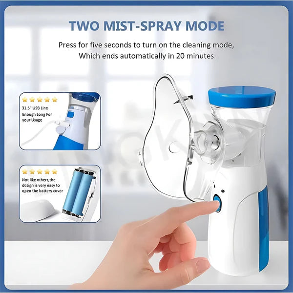 Mesh Nebulizer Portable (Cell Operated) FREE DELIVERY