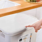3 Layer Storage Trash Bin With Wheels