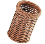 Imitation Rattan Chopstick Holder, Cutlery Utensil Organizer, Spoon Fork Chopsticks Storage Rack