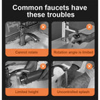 Tap extension faucet