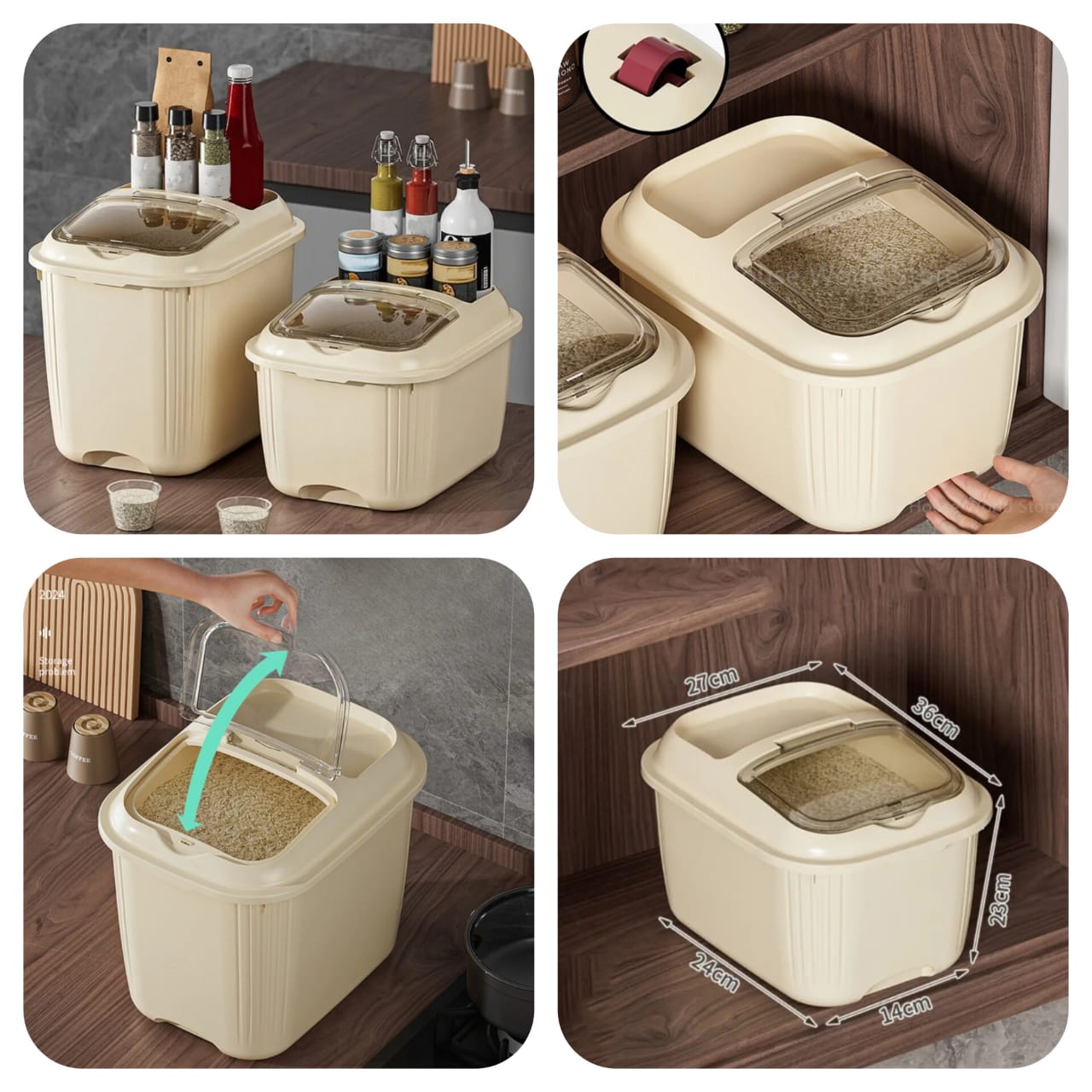 10 Kg Moisture proof sealed rice container