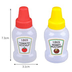 Mini Sauce Bottles for Lunch Box (4 Pcs)