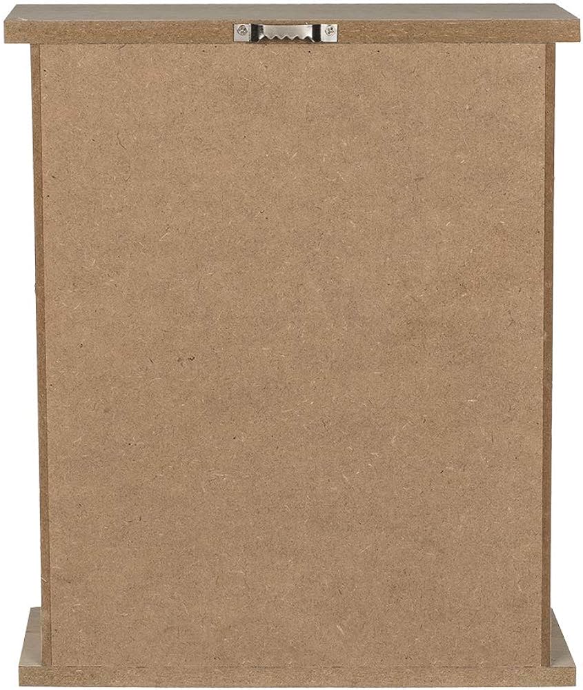 Vintage Wooden Wall Mounted Key Box, Wall Mounted 6 Hook Key Holder