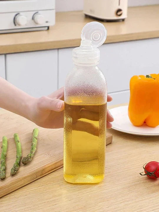 Kitchen Plastic Squeeze Oil Bottle