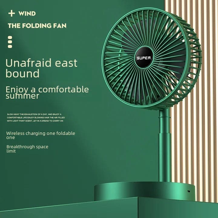 USB RECHARGEABLE TELESCOPIC FOLDING FAN