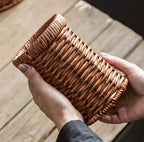 Imitation Rattan Chopstick Holder, Cutlery Utensil Organizer, Spoon Fork Chopsticks Storage Rack