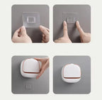 Wall Mounted Soap Box With Flip Cover, Soap Holder With Drainage Tray, Soap Holder With Lid