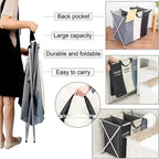 2/3 Grid Laundry Basket With Stand foldable laundry bag