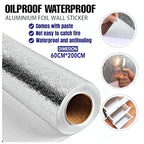 Aluminum Foil Self Adhesive Wall Stickers 60x200 cm