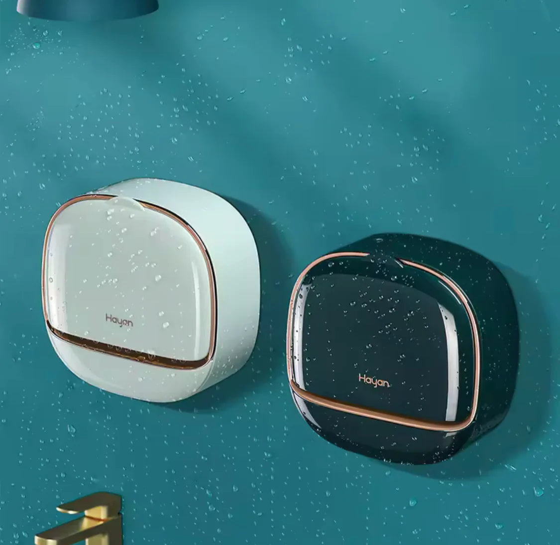 Wall Mounted Soap Box With Flip Cover, Soap Holder With Drainage Tray, Soap Holder With Lid