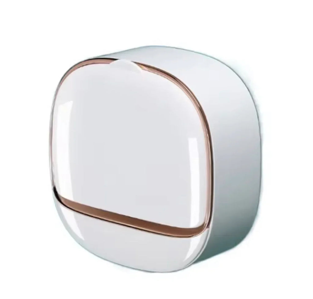 Wall Mounted Soap Box With Flip Cover, Soap Holder With Drainage Tray, Soap Holder With Lid