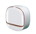 Wall Mounted Soap Box With Flip Cover, Soap Holder With Drainage Tray, Soap Holder With Lid