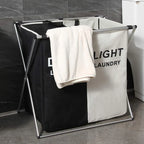 2/3 Grid Laundry Basket With Stand foldable laundry bag
