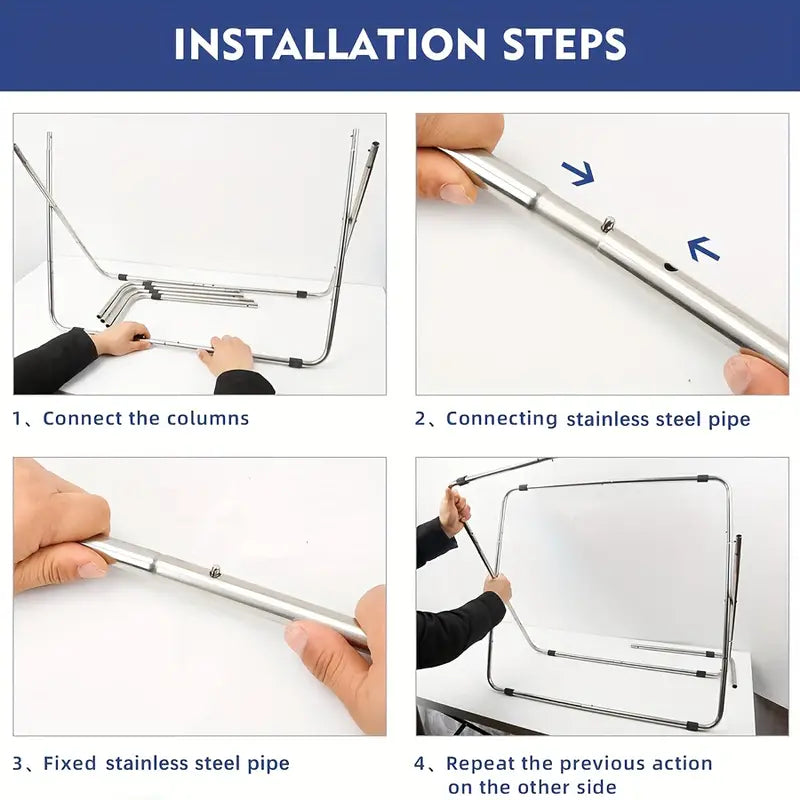 2/3 Grid Laundry Basket With Stand foldable laundry bag