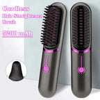 Wireless Hair Straightener  Brush