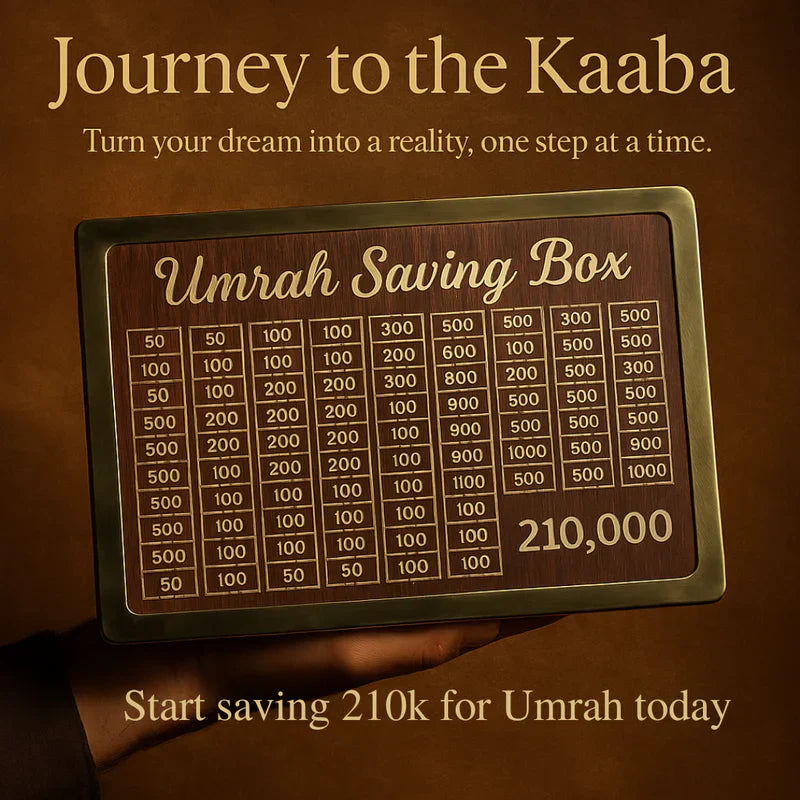 Umrah Saving Box - Save 210,000 for Umrah Smart Money Saving Box