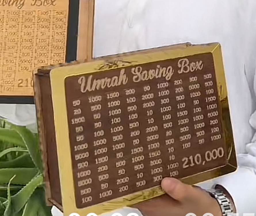Umrah Saving Box - Save 210,000 for Umrah Smart Money Saving Box