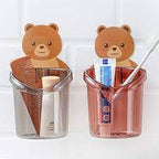 Teddy bear toothbrush holder