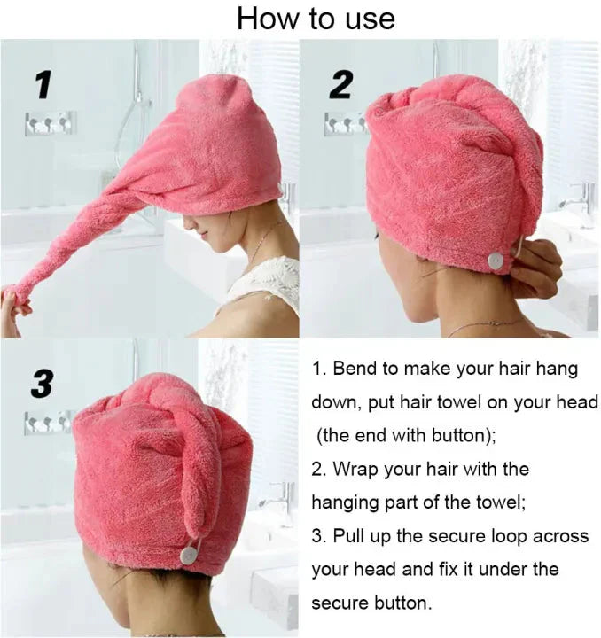 Microfiber hair Cap Towel