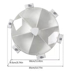 Wall Mounted 6 Grids Grain Storage Wheel, Rotatable Cereal Container, 6 in 1 Rotatable Wall Mounted Rice And Pulses Container