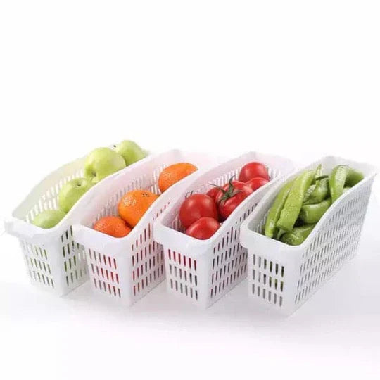 Adjustable Fridge & Drawer Organizer Space-Saving Storage Basket