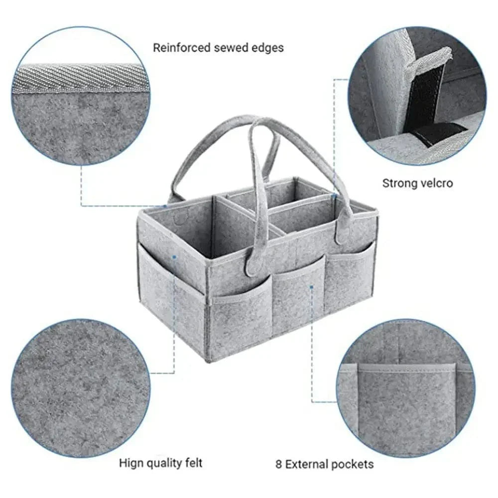 Baby Diaper Caddy Multipurpose Nursery Organizer