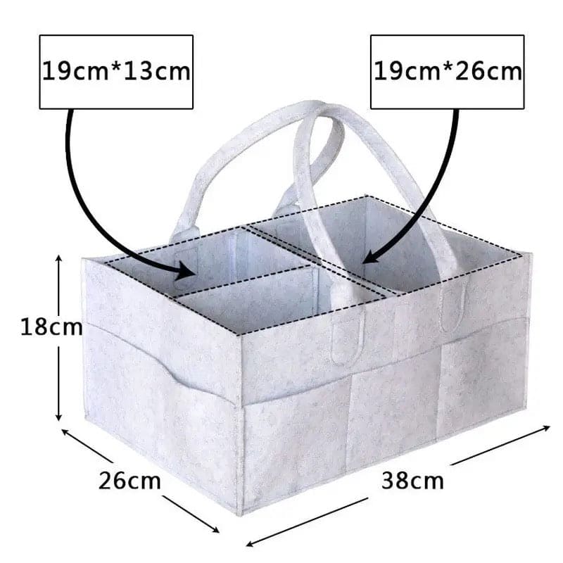 Baby Diaper Caddy Multipurpose Nursery Organizer