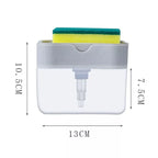 2 in 1 soap dispenser with sponge