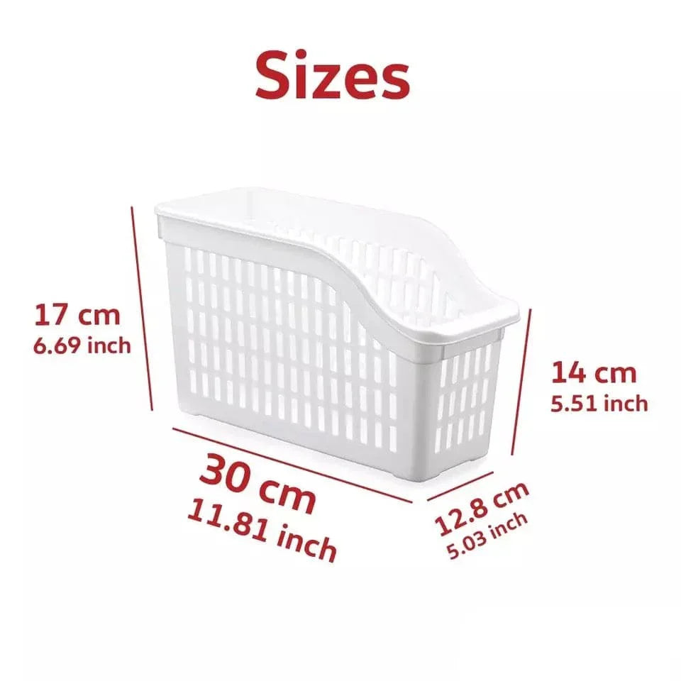 Adjustable Fridge & Drawer Organizer Space-Saving Storage Basket
