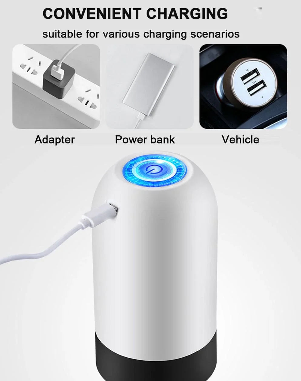Portable Electric Water Pump Dispenser, Automatic Water Dispenser