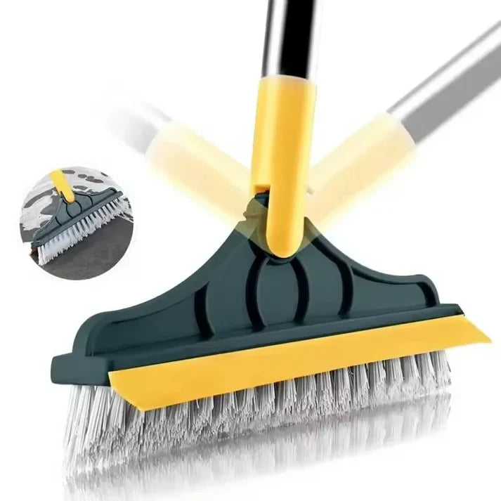 2-in-1 Tile & Floor Cleaning Brush with Scraper