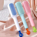 1pc Self-cleaning Hair Comb Anti Static Retractable One-pull Massage Brush Rotating Lifting Hairbrush Safety Airbag Combs Barber
