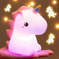 Rechargeable Unicorn Night Light – Soft Silicone Cartoon Lamp for Baby Sleep & Bedroom Atmosphere
