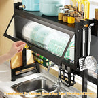 Multifunctional Over-Sink Dish Rack | Expandable & Space-Saving Storage